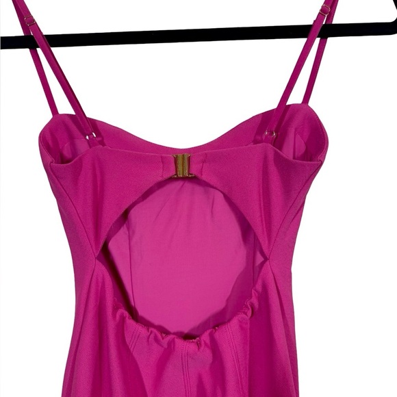 Abercrombie & Fitch Corset Clasp-Back Cut Out Mini Dress Hot Pink- Still Selling - Picture 13 of 15